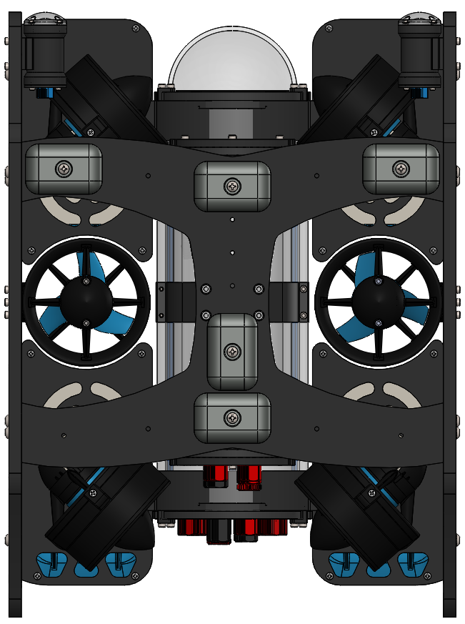 <em>BlueROV2</em> with 4 Lumen Lights