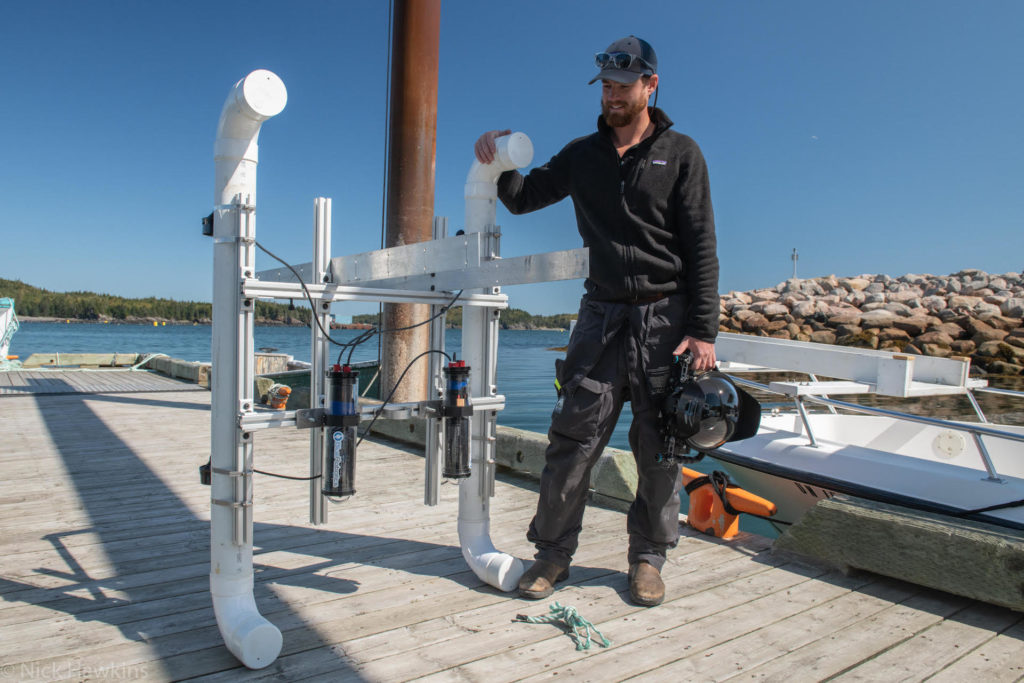 Nick Hawkins built a USV that carries several cameras mounted below the water. (Credit: Nick Hawkins)
